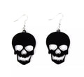 Pendientes de Calaveras negras sonrientes