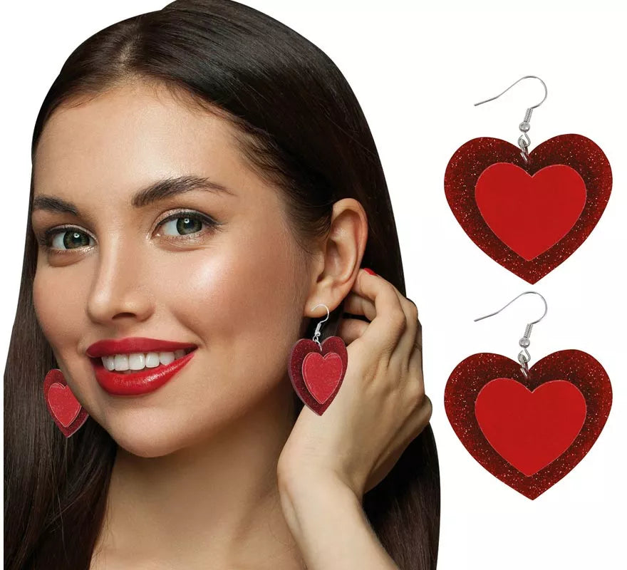 Translation missing: en.Pendientes de Corazones de 5 cm