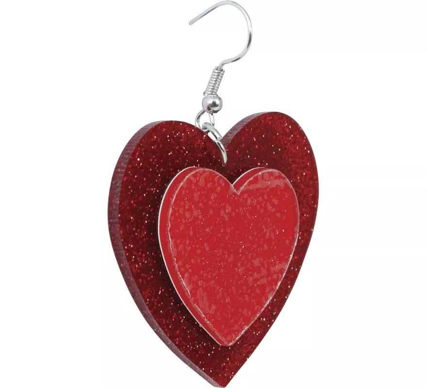 Pendientes de Corazones de 5 cm