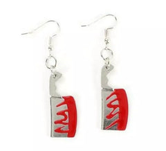 Bloody Butcher Knife Earrings