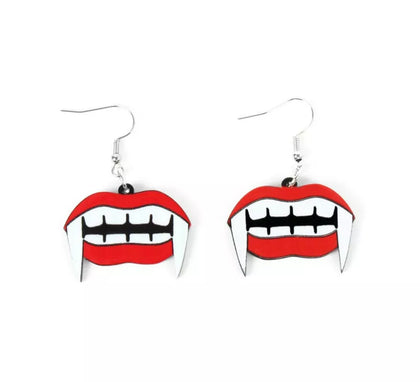 Pendientes de Dentadura de Vampiro