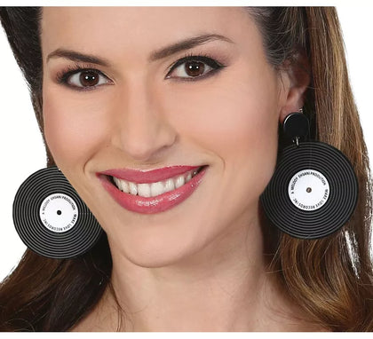 Pendientes de Disco de Vinilo