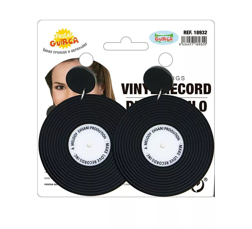 Pendientes de Disco de Vinilo