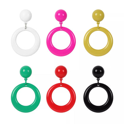 Pendientes de flamenca pequeños de 7,5 cm en varios colores