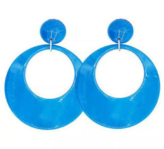 Flamenco Hoop Earrings Large 10 cm in assorted colours