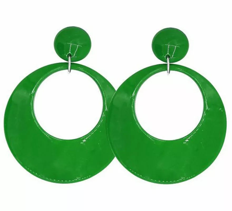 Pendientes de Flamenco Aro grande de 10 cm en varios colores