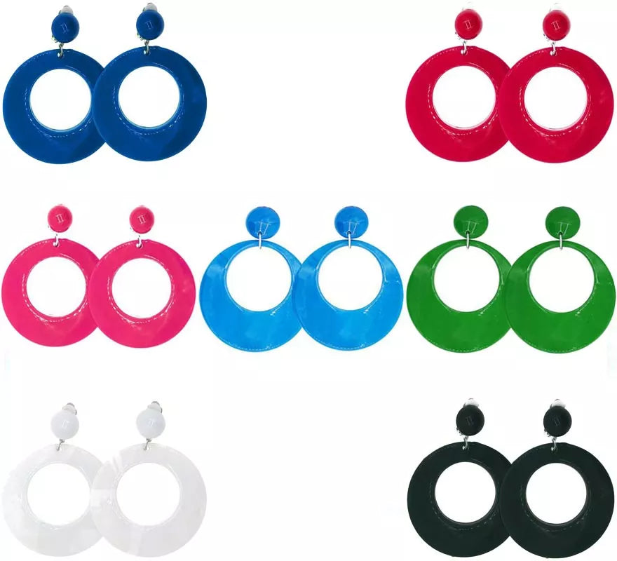 Translation missing: en.Pendientes de Flamenco Aro grande de 10 cm en varios colores