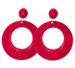 Flamenco Hoop Earrings Medium 6 cm in assorted colours