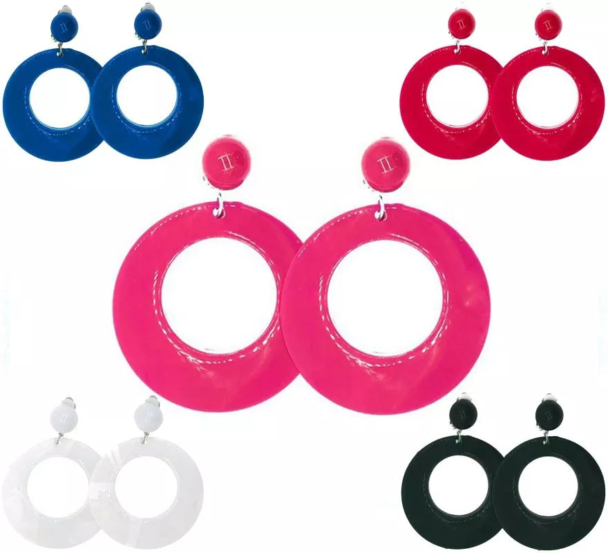 Pendientes de Flamenco Aro mediano de 6 cm en varios colores