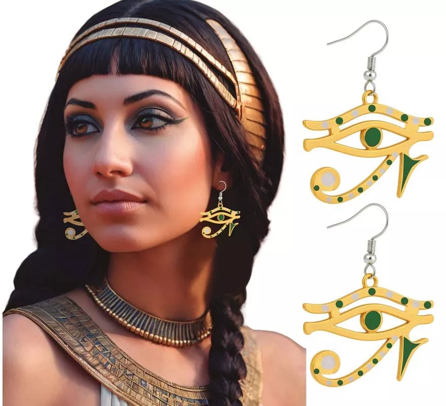 Translation missing: en.Pendientes de Ojo de Horus de Faraona Egipcia