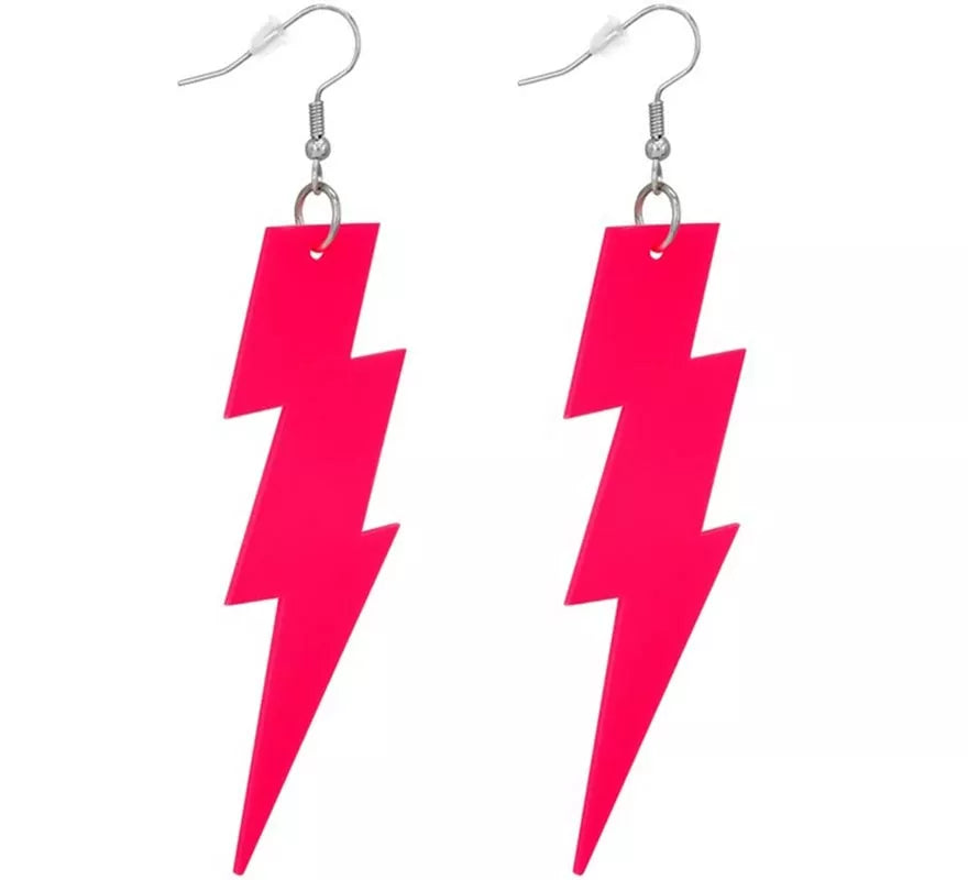 Pendientes de Rayo Años 80 Neón en varios colores