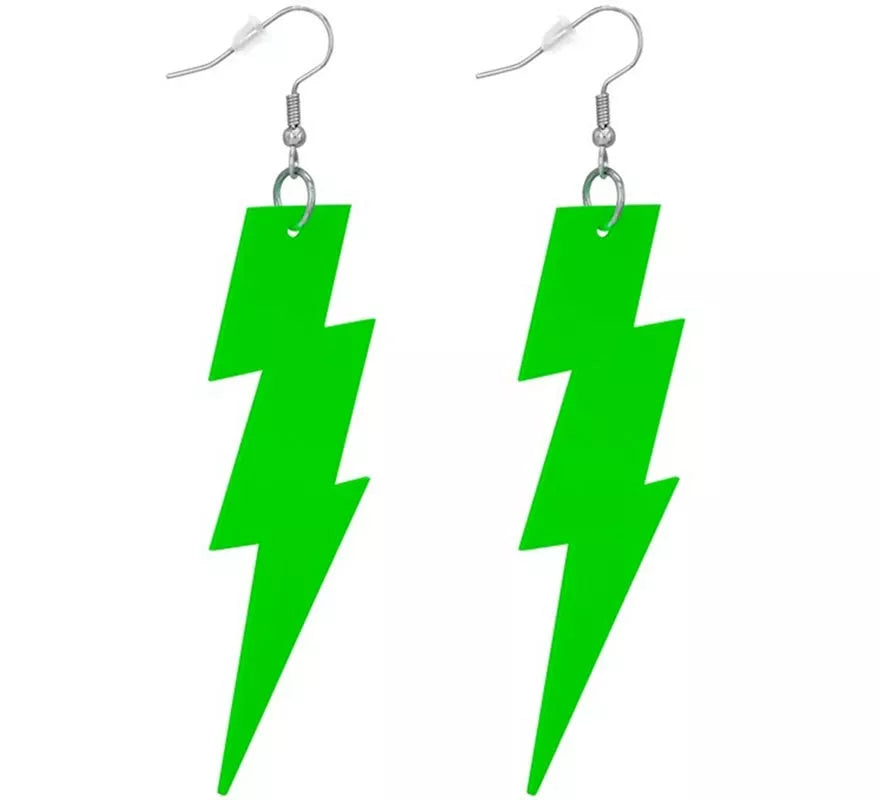 Pendientes de Rayo Años 80 Neón en varios colores