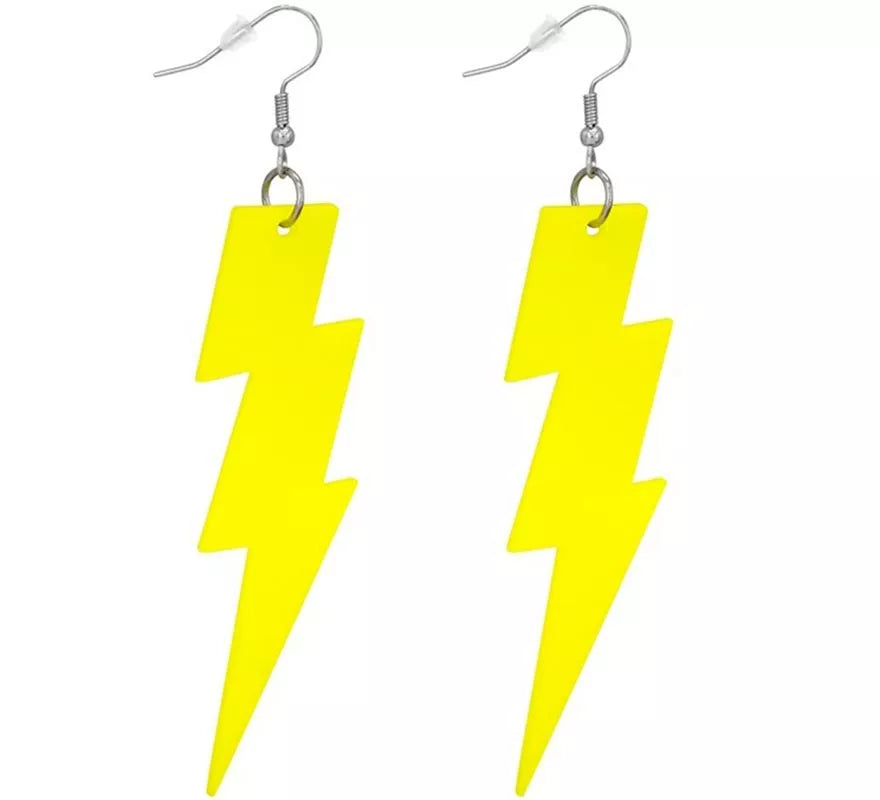 Pendientes de Rayo Años 80 Neón en varios colores