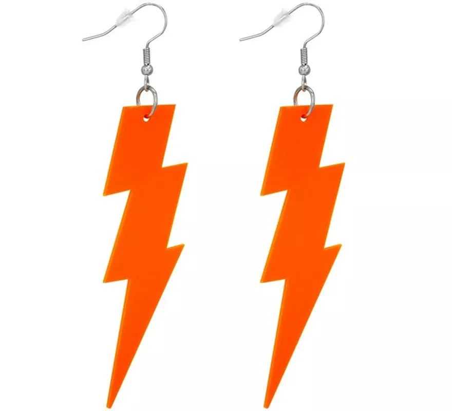 Pendientes de Rayo Años 80 Neón en varios colores