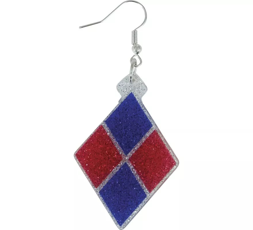 Translation missing: en.Pendientes de Rombos azules y rojo