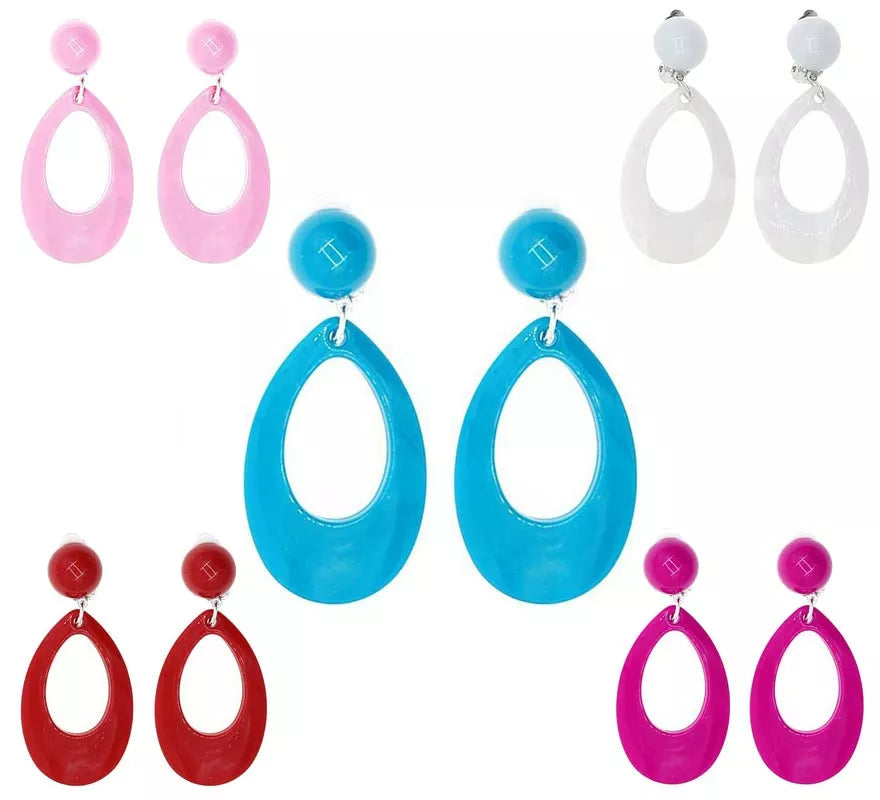 Translation missing: en.Pendientes de Sevillana Ovalados de 8 cm en varios colores