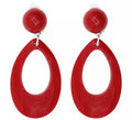 Pendientes de Sevillana Ovalados de 8 cm en varios colores