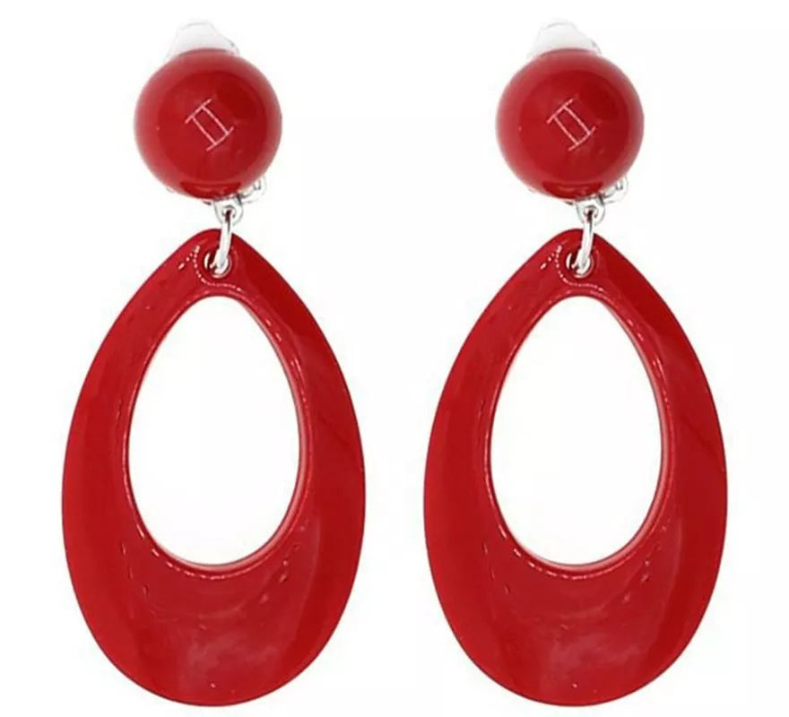 Translation missing: en.Pendientes de Sevillana Ovalados de 8 cm en varios colores