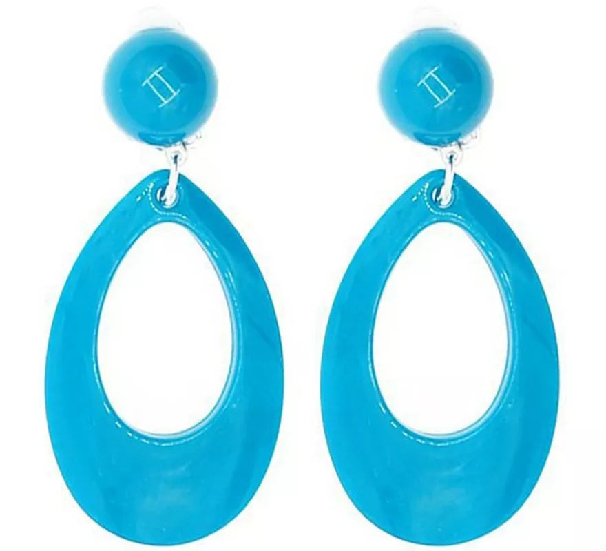 Pendientes de Sevillana Ovalados de 8 cm en varios colores
