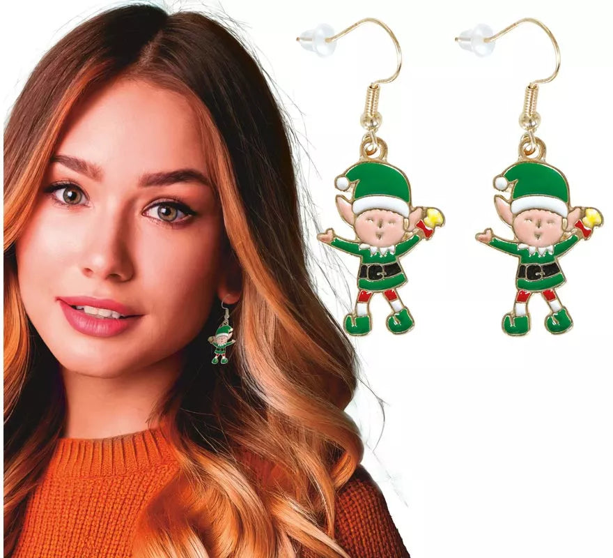 Pendientes Duendes de Navidad