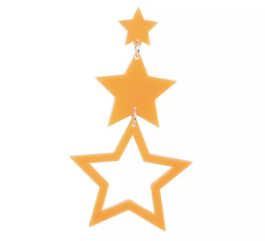 Pendientes Estrellas Neón en colores surtidos