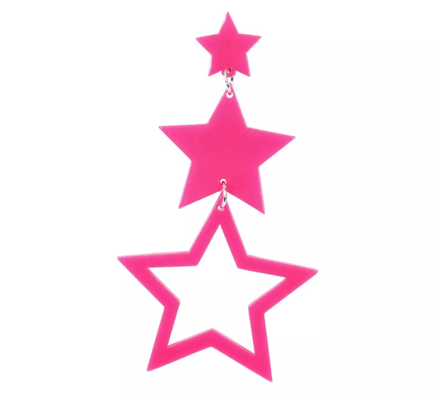 Pendientes Estrellas Neón en colores surtidos