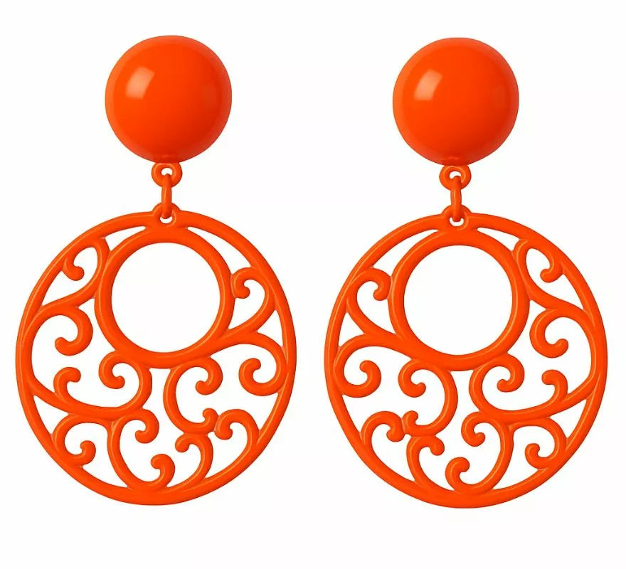 Pendientes Flamenca Circulares con adornos en varios colores