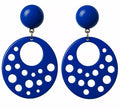 Pendientes Flamenca Circulares con agujeros de 10 cm en varios colores