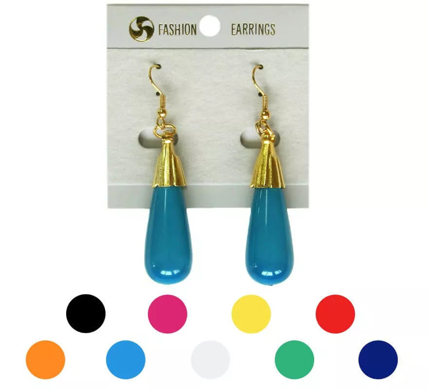 Translation missing: en.Pendientes Flamenca Lágrima alargada en varios colores
