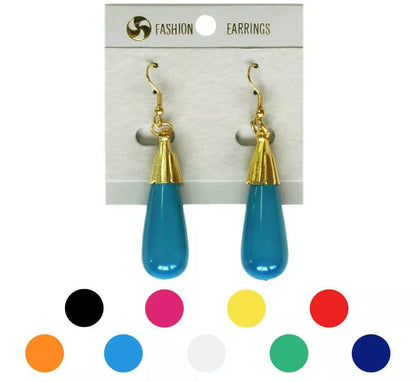 Pendientes Flamenca Lágrima alargada en varios colores