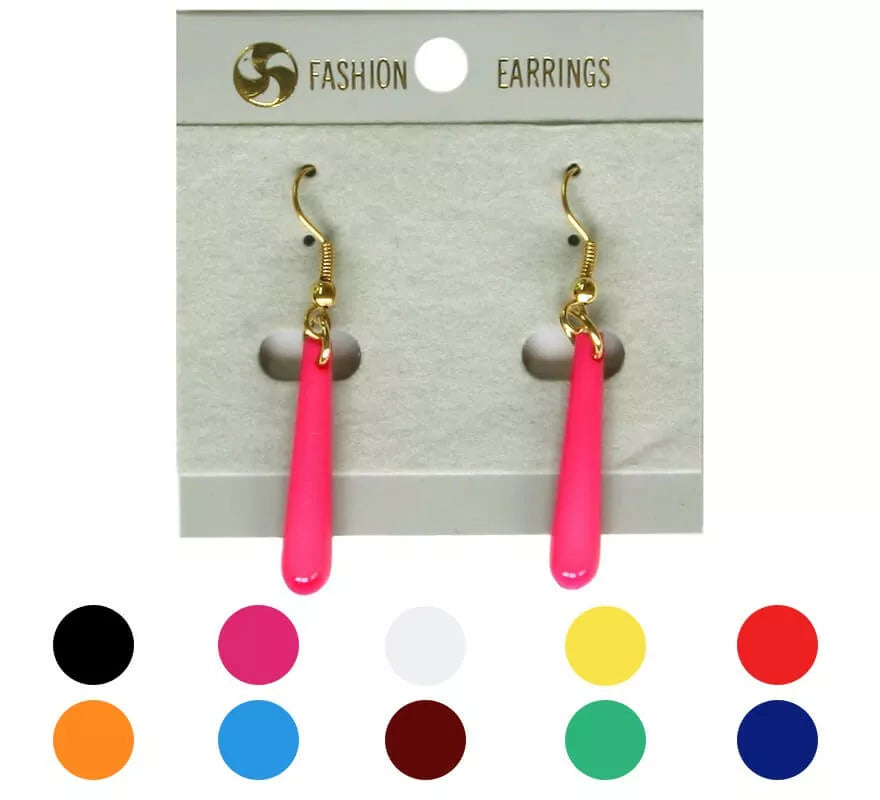 Pendientes Flamenca Lágrima alargada finos en varios colores
