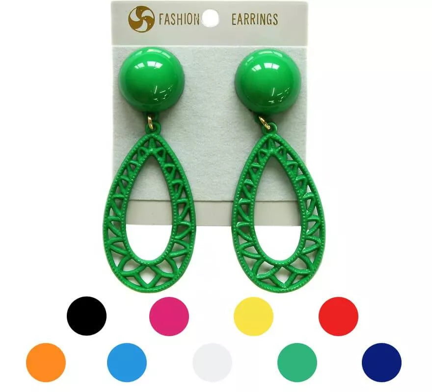 Translation missing: en.Pendientes Flamenca Lágrima hueca en varios colores