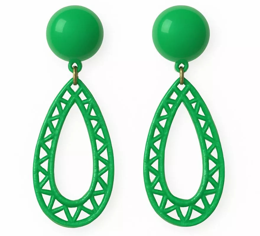 Pendientes Flamenca Lágrima hueca en varios colores