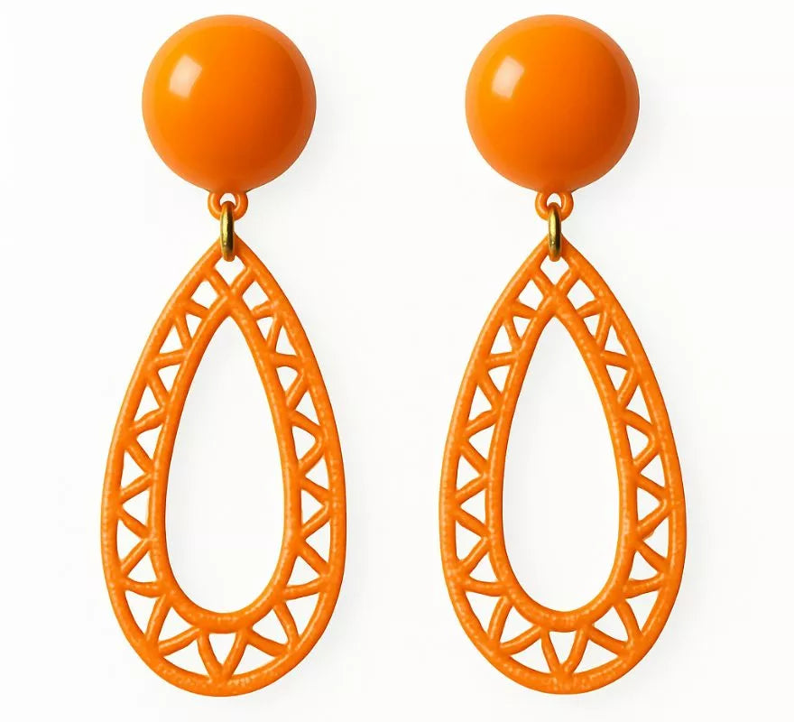 Pendientes Flamenca Lágrima hueca en varios colores