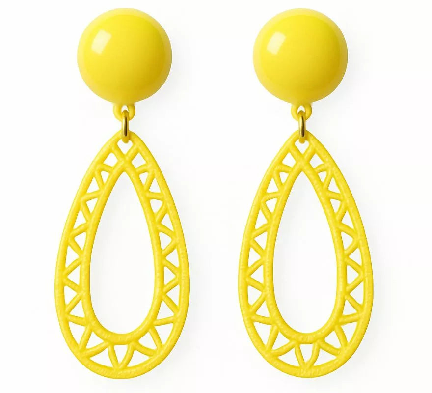 Pendientes Flamenca Lágrima hueca en varios colores