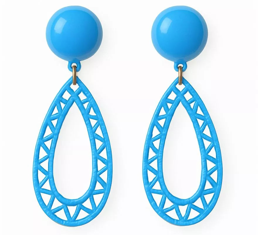 Pendientes Flamenca Lágrima hueca en varios colores