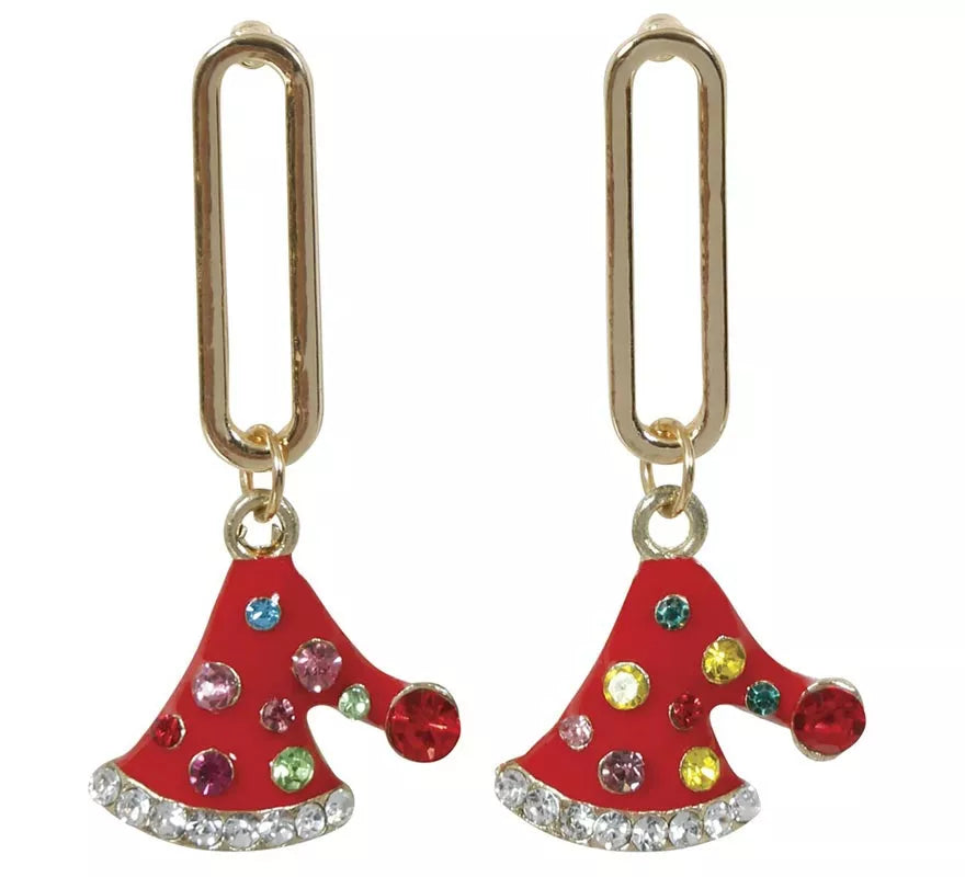 Pendientes Gorritos Navideños