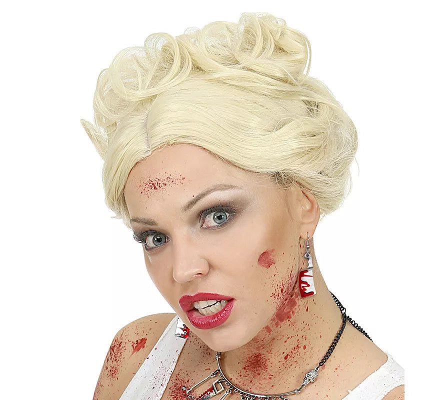 Pendientes Halloween de Cuchillos de Carnicero Ensangrentados