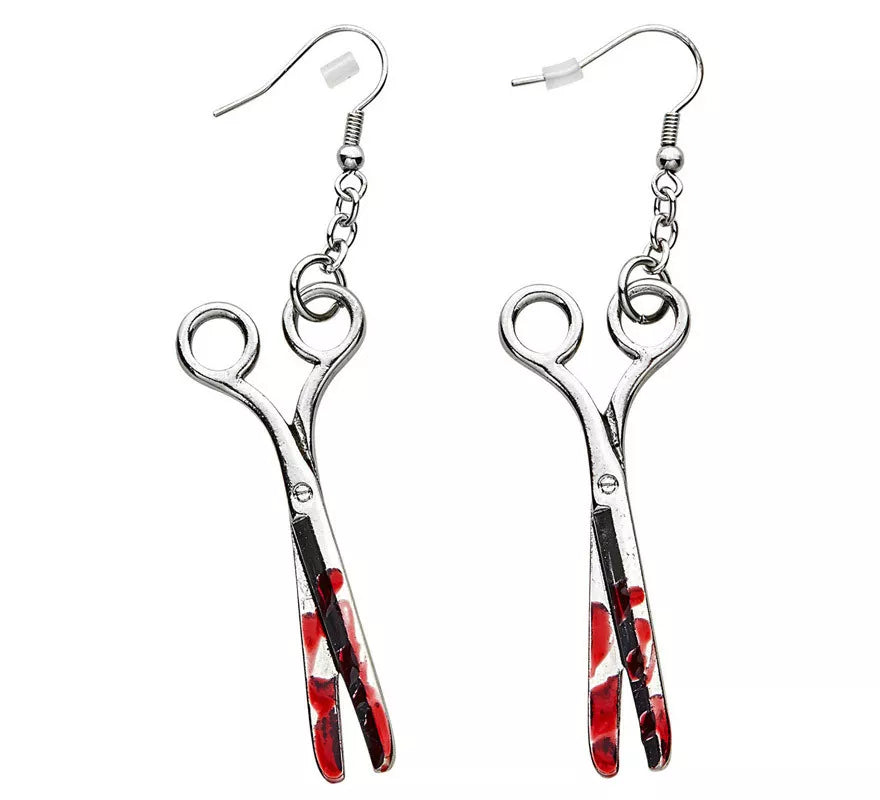 Pendientes Halloween de Tijeras Ensangrentadas