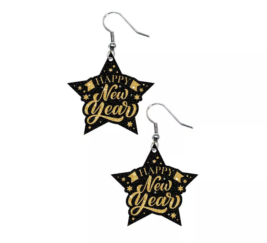 Pendientes Happy New Year