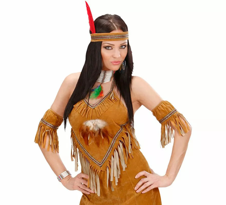 Pendientes Indios con Plumas y Perlitas