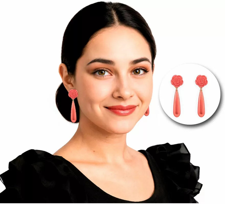 Translation missing: en.Pendientes Lágrima de Sevillana o Flamenca en varios colores