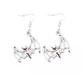 Pendientes Murciélagos ojos rojos