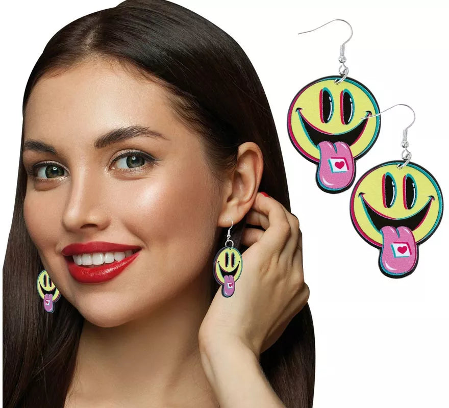 Pendientes Psicodélicos Smile