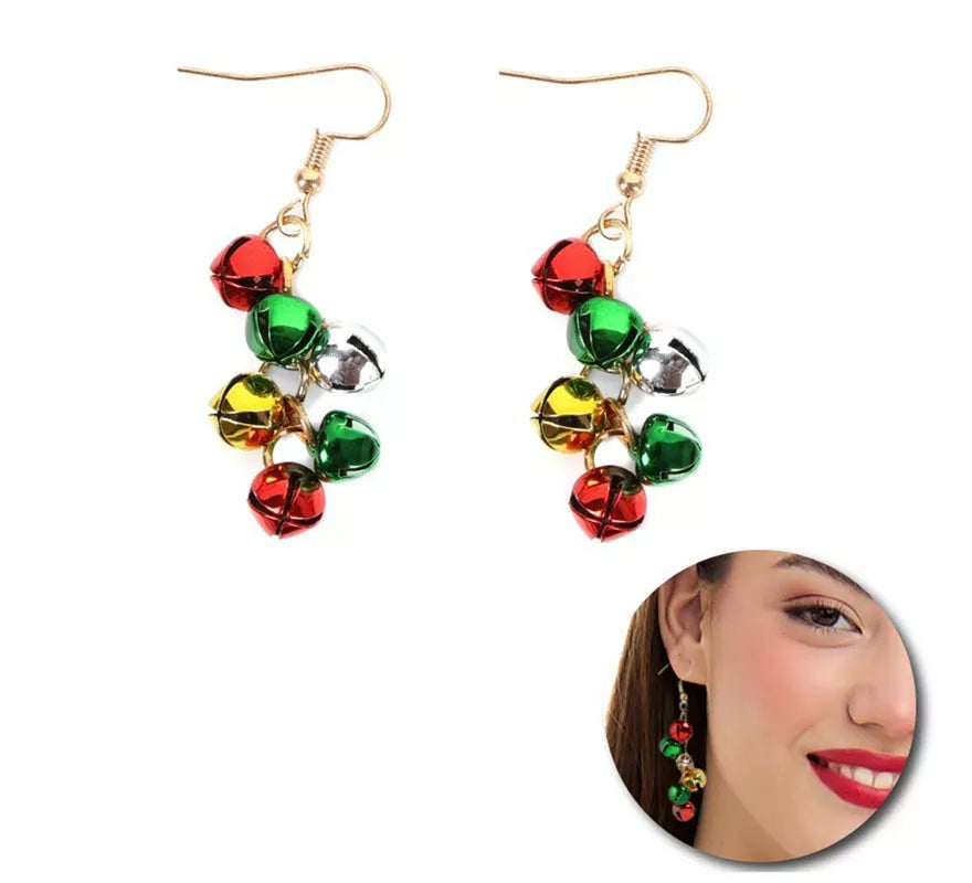 Translation missing: en.Pendientes Ramo de Cascabeles Navidad de 1,5x4 cm