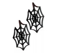 Pendientes Telaraña negros de 5 cm