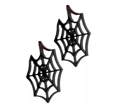 5cm Black Spiderweb Earrings