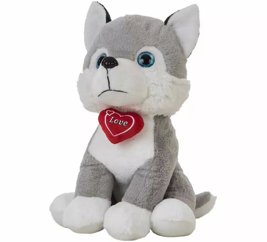 Translation missing: en.Perro Husky con Corazón en varios tamaños