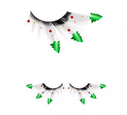 Pestañas con Arboles de Navidad