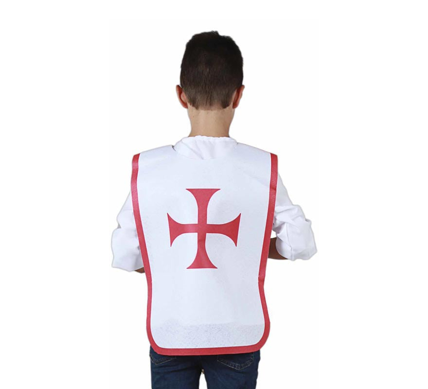 Translation missing: en.Peto Medieval Cruz roja para niño y adolescente